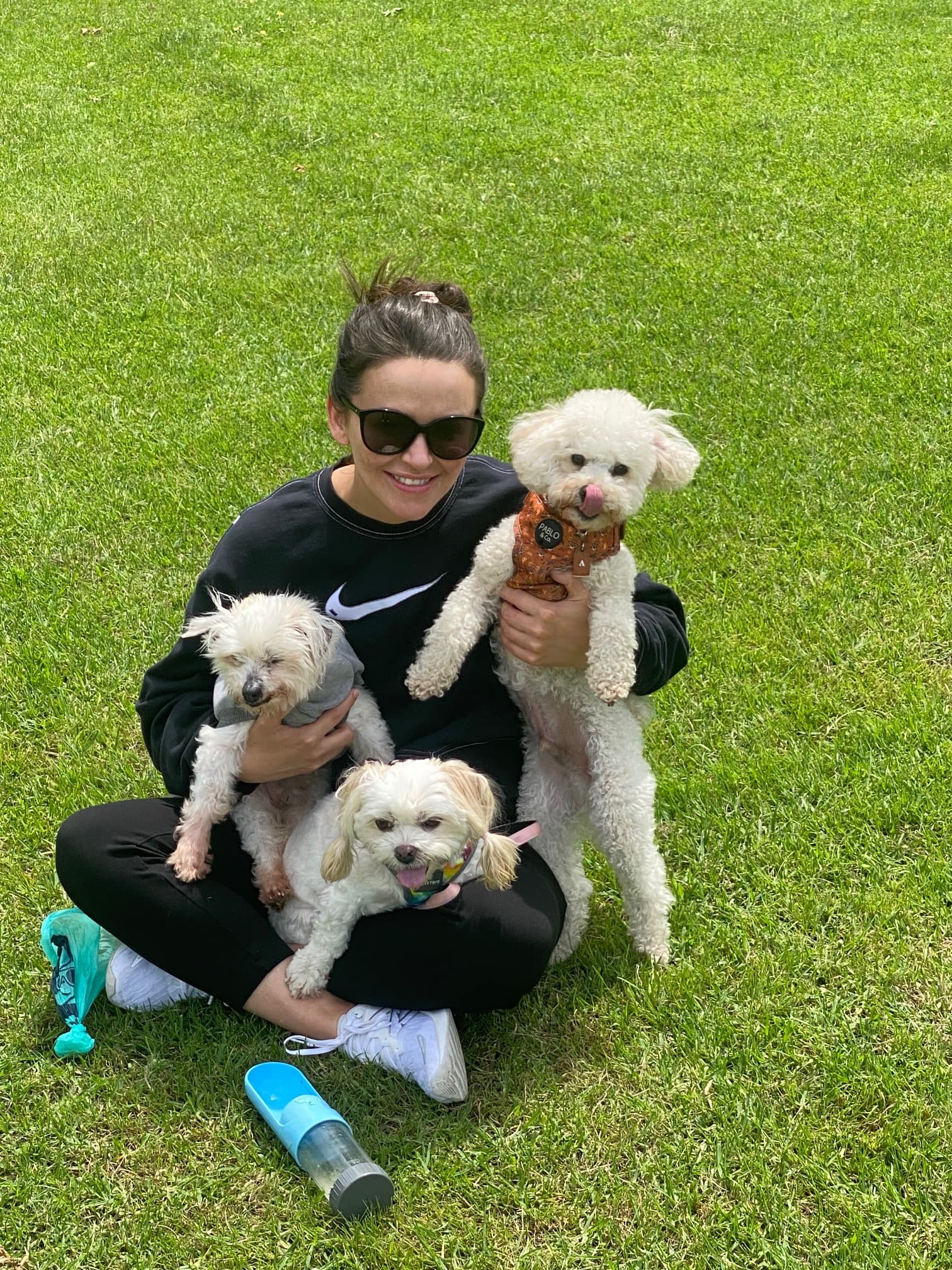 Ajla with Alfie, Ellie and Billie